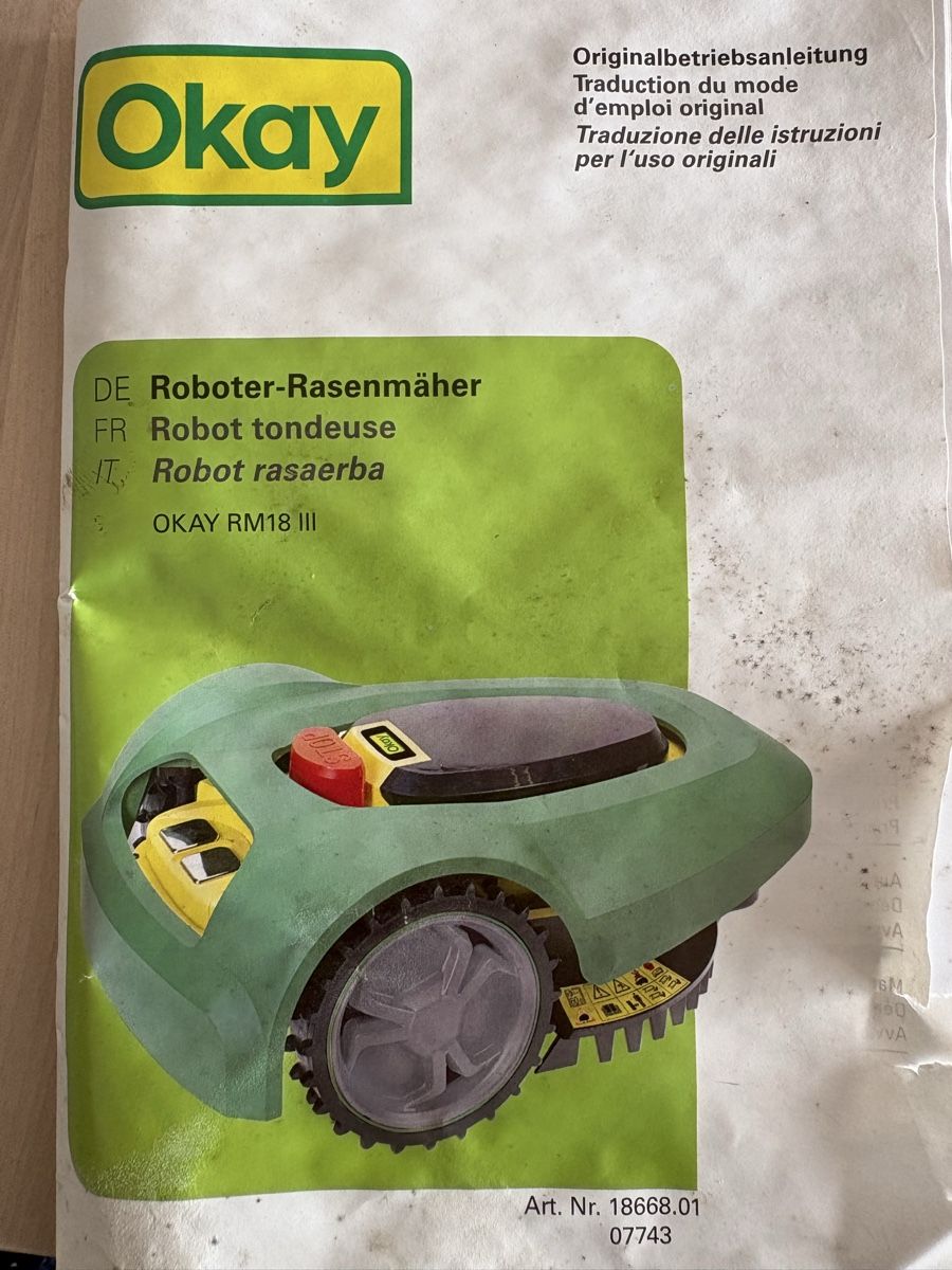 Tondeuses à gazon: Roboter-Rasenmäher Oka III – D'occasion à Brione s. Minusio par Musicus1963 4