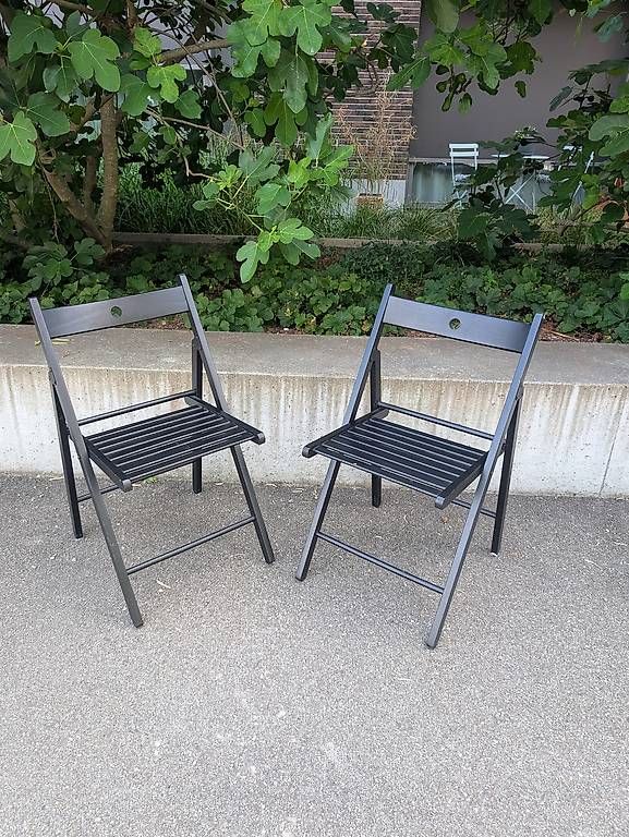 Ikea Sedie: 2 Stk. IKEA TERJE Klappstuhl schwarz – Nuovo (secondo la descrizione) da Frauenfeld venduto da Yuriy
