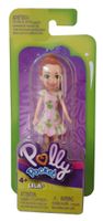 Mattel GKL30 Polly Pocket Einzelpuppe LILA mit rosa Kleid