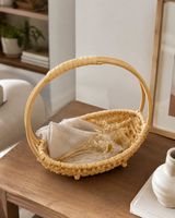 Kleiner Korb mit Henkel – Natur – Boho Deko / Aufbewahrung