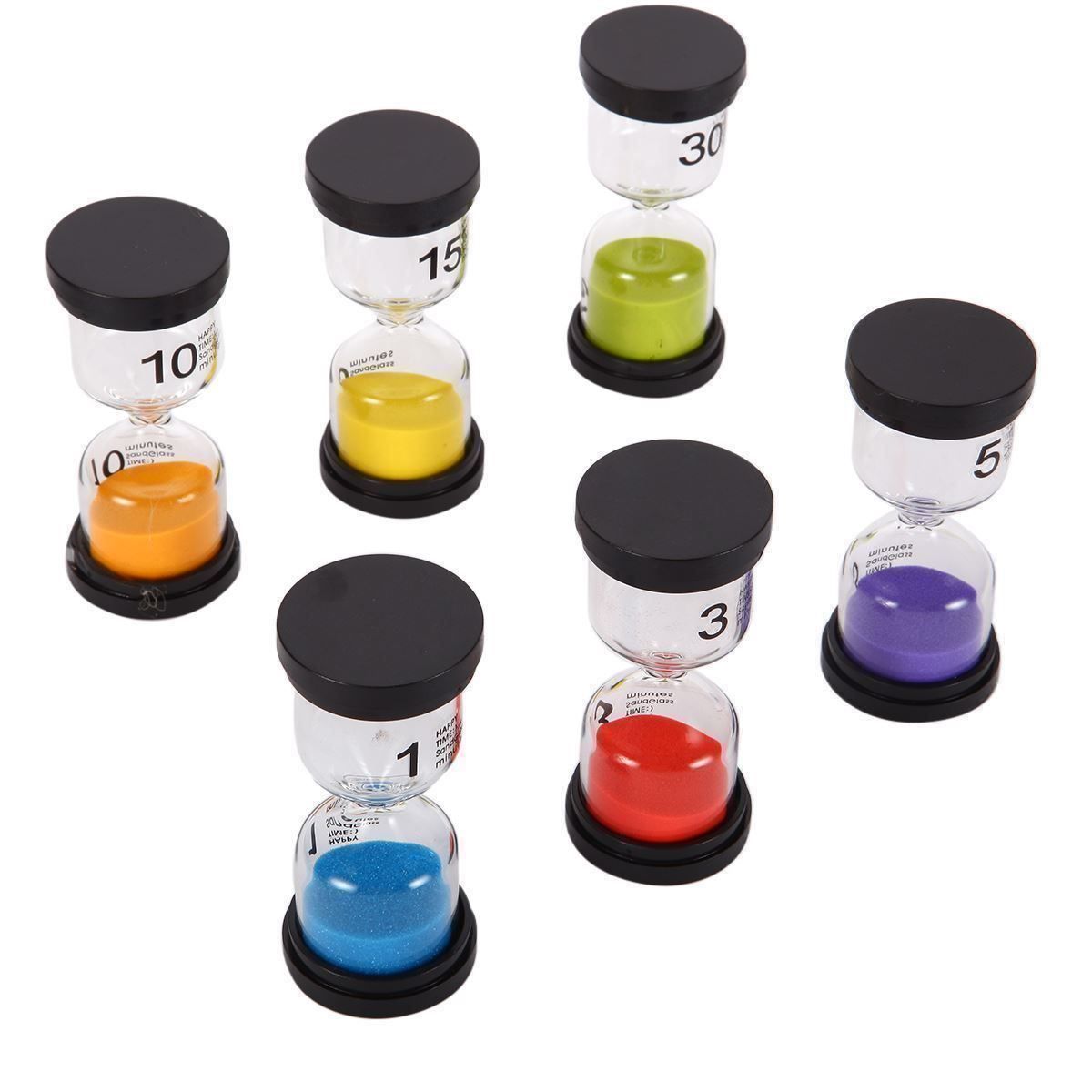 Orologi: 6er Sanduhren Sand Uhr Timer Set – Nuovo (secondo la descrizione) da Thun venduto da Laoye