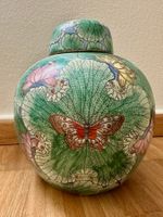 Vintage chinesische Ingwerglas mit Lotusblumen