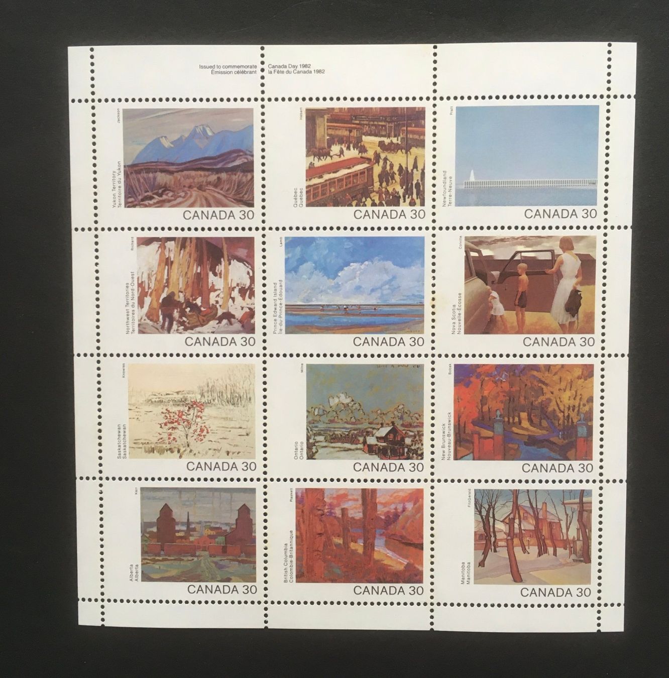 Alle Briefmarken: Kleinbogen 30c postfrisch – Neu (gemäss Beschreibung) aus Dällikon von All2