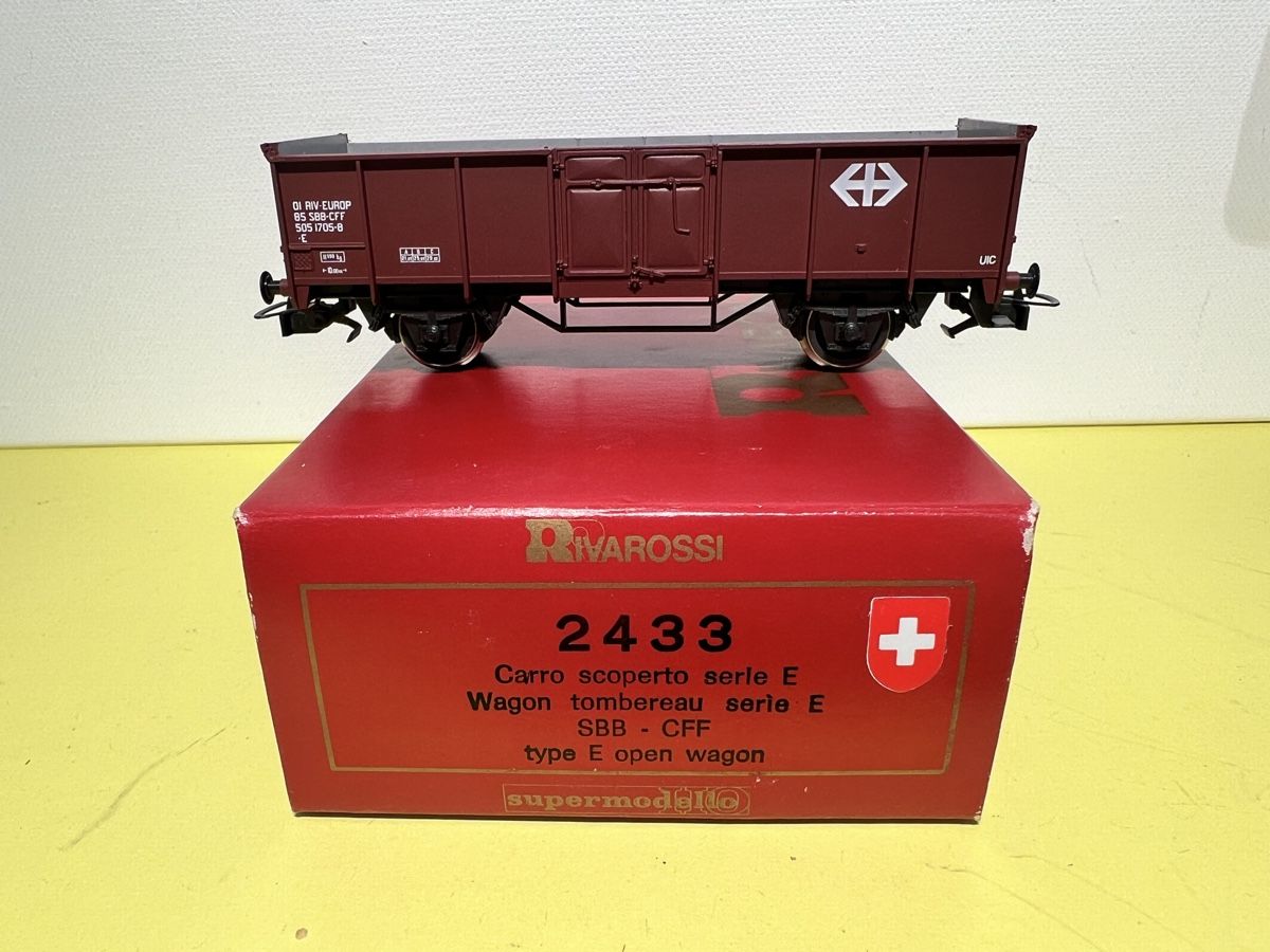 Rivarossi Modelleisenbahnen: Rivarossi Güterwagon SBB Serie E HO – Neu und originalverpackt aus Weinfelden von Kammerflimmern
