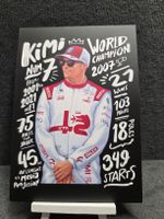 Alfa Romeo Racing Abschieds Karte von Kimi Räikkönen 