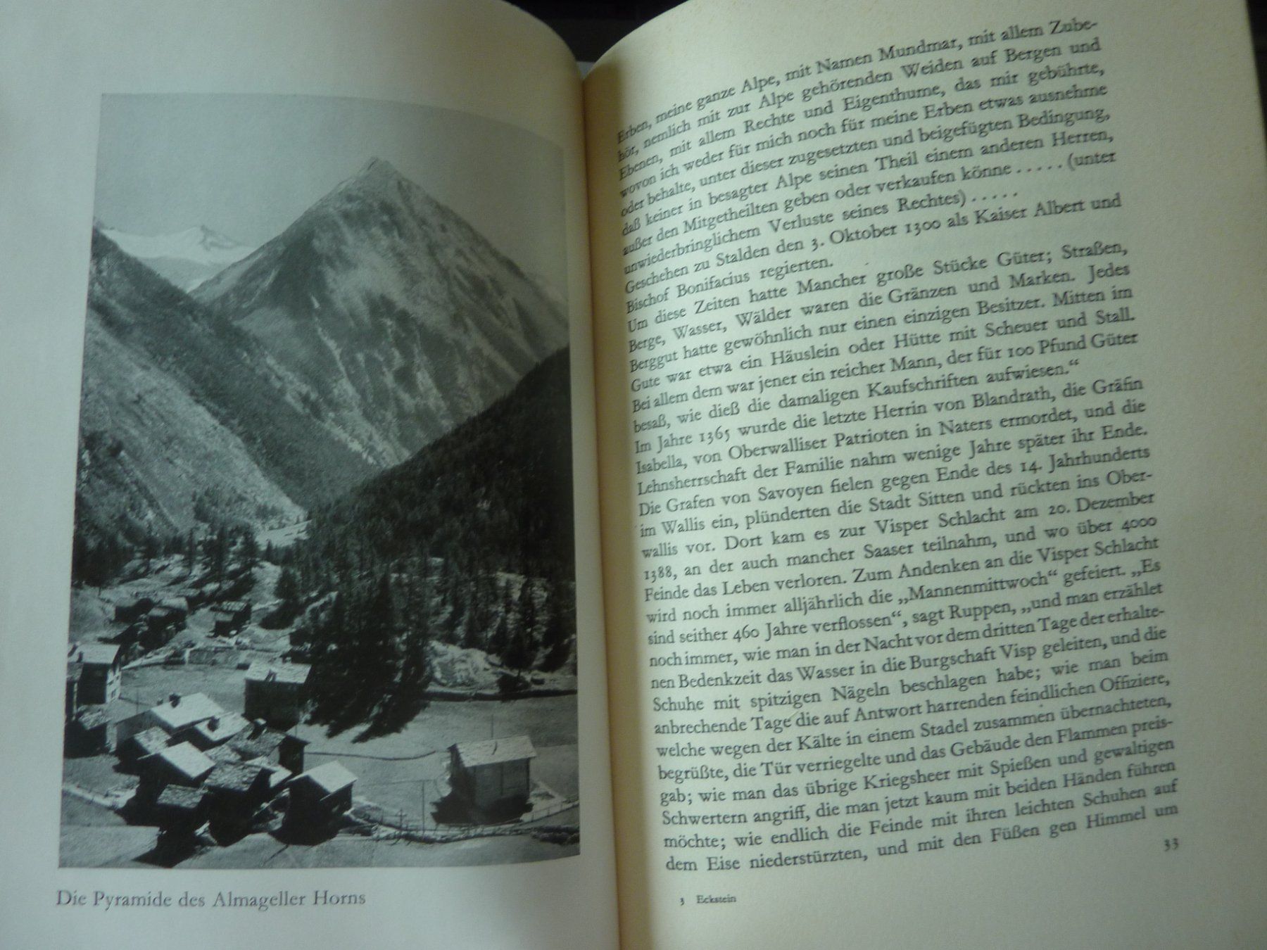 Libri: OSKAR ECKSTEIN. SEITENPFADE UM SAAS-FEE.. 3. AUFL, 1941 – Usato da Zürich venduto da Rrehsuah 5