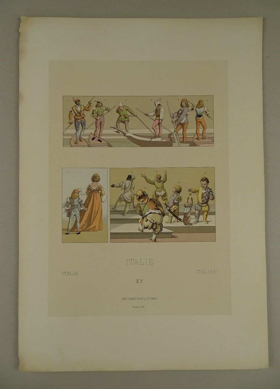 Grafiken & Lithographien: ITALIEN, 8 CHROMOLITHOGRAPHIEN UM 1890 – Gebraucht aus Grüningen von Kartensammler 8