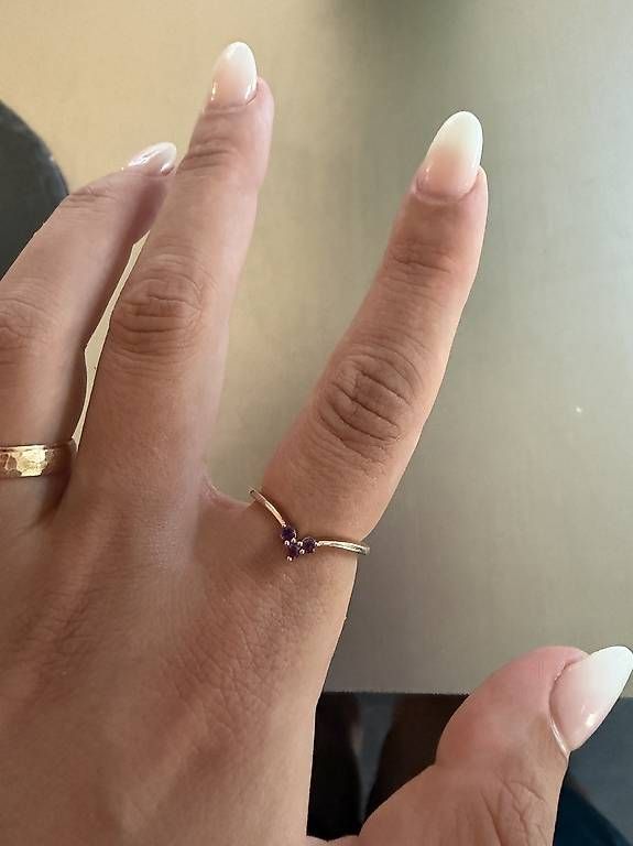 Ringe: Rotgold 9K Amethyst Ring Grösse 51 – Neu (gemäss Beschreibung) aus Domat Ems von Fitness97