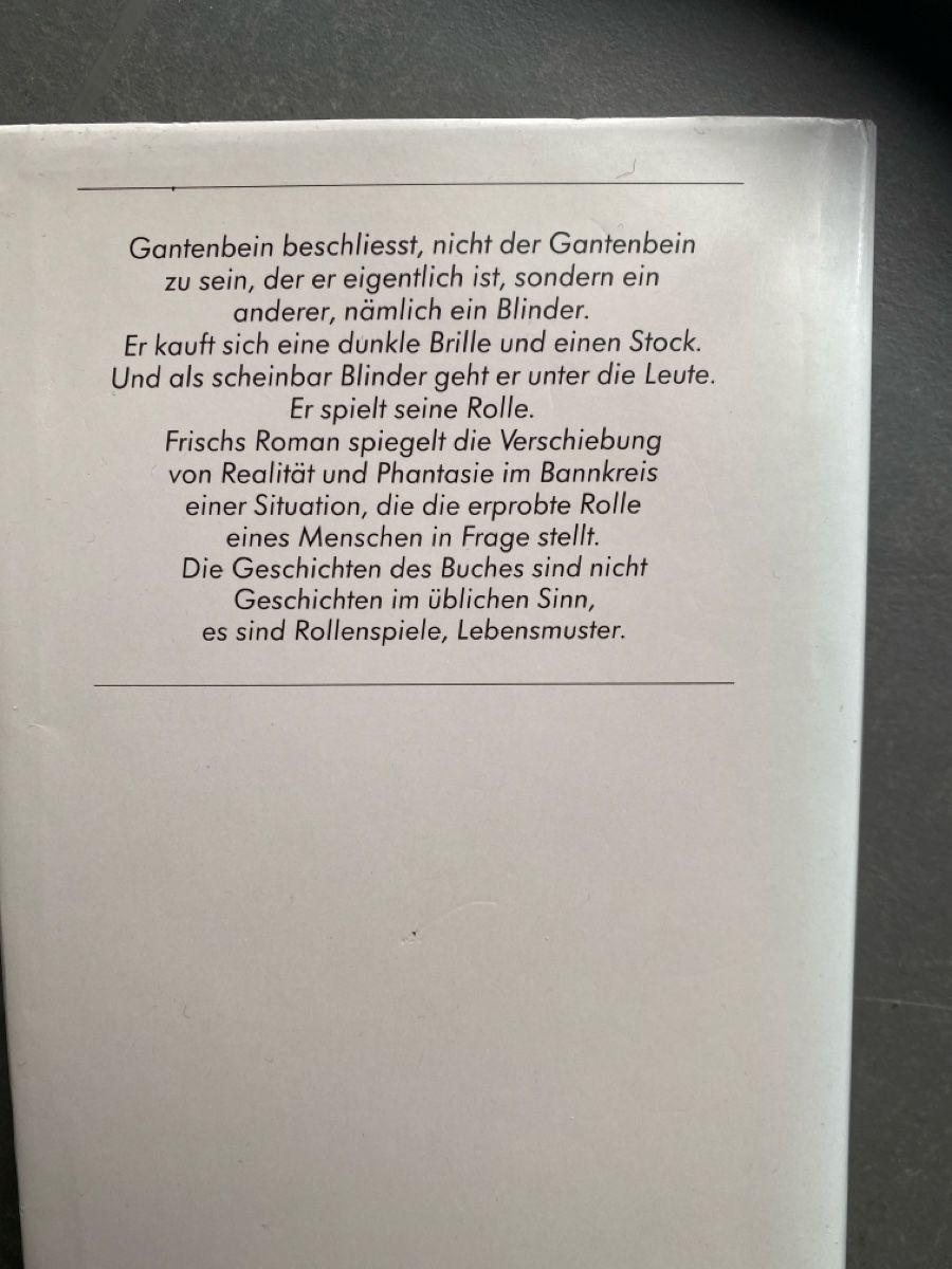 Libri: Max Frisch: mein Name sei Gantenbein – Nuovo (secondo la descrizione) da Dallenwil venduto da kavogt6 1
