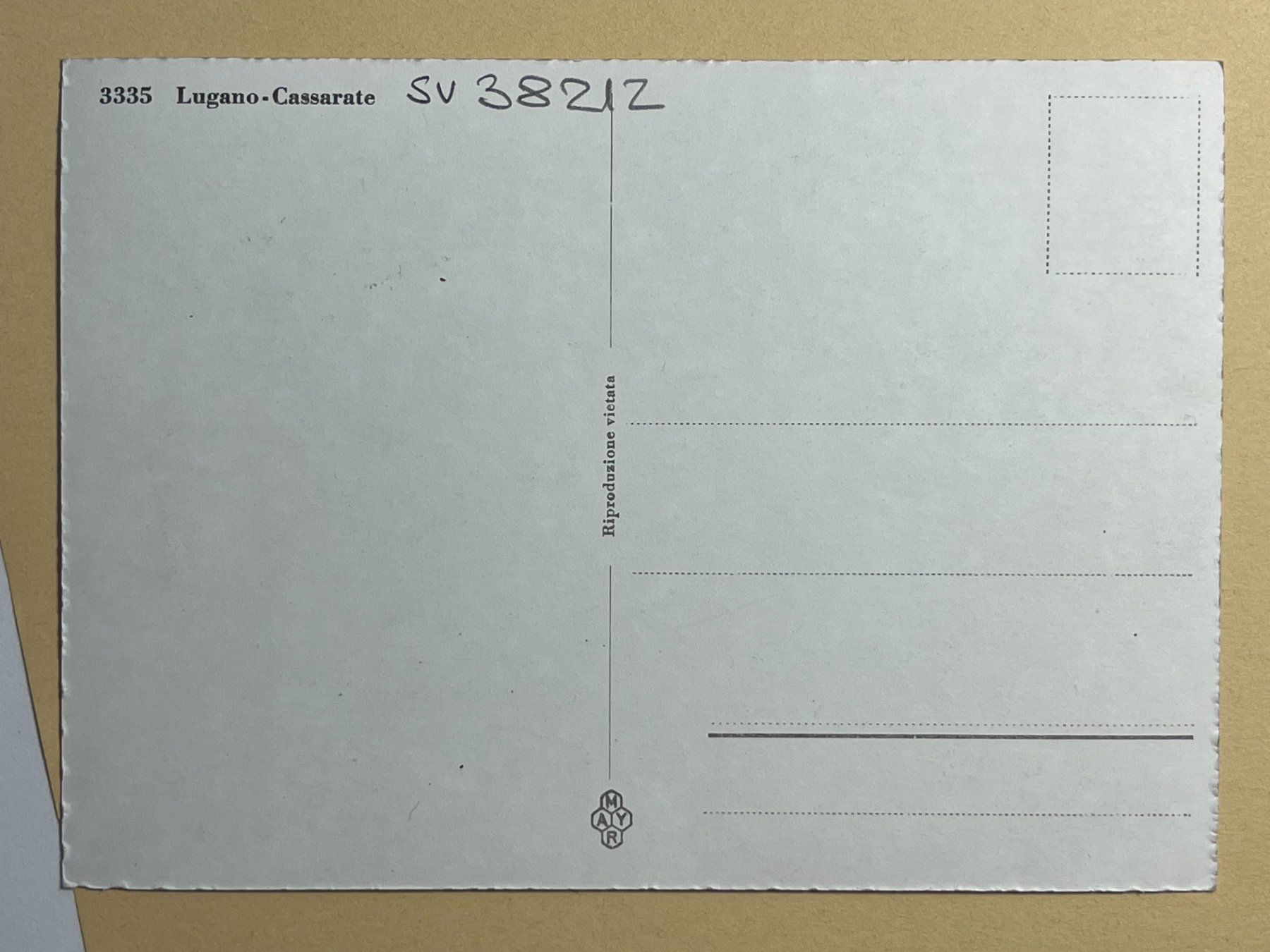 Cartoline postali: Lugano - Cassarate – Usato da Steg VS venduto da danwer74 1