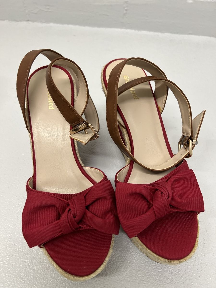 Graceland Scarpe da donna: Sommerschuhe weinrot mit Blockabsatz – Nuovo (secondo la descrizione) da Jona venduto da n.ferrari 1