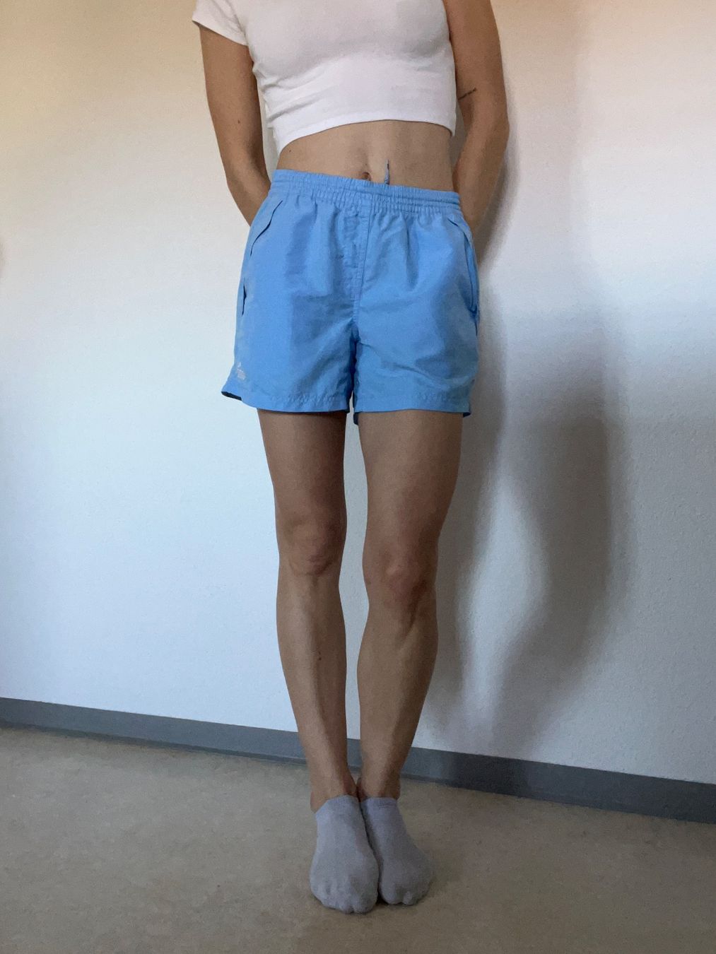 Puma Hosen: Puma Damen Shorts Gr. M / 38 Hellblau – Gebraucht aus Thalheim von karmabis_