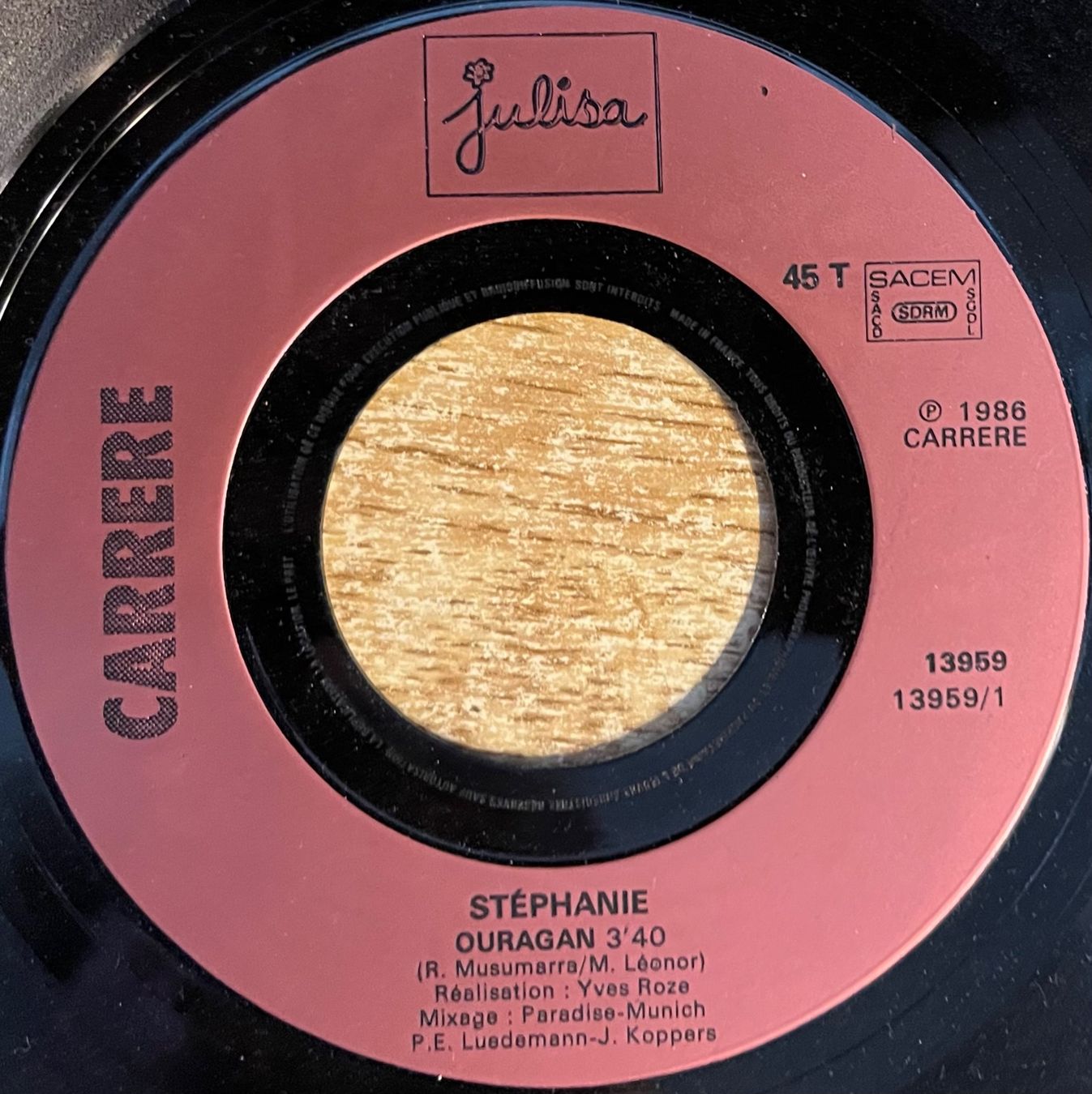 Dischi in vinile: STEPHANIE - OURAGAN – Usato da Bussigny venduto da vinyl-pas-cher 2