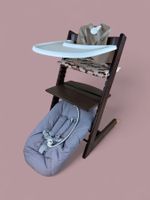 Stokke® Tripp Trapp Komplettset mit viel Zubehör / Eiche
