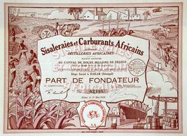 Sisaleraies et Carburants Africains SA, Dakar - 1928