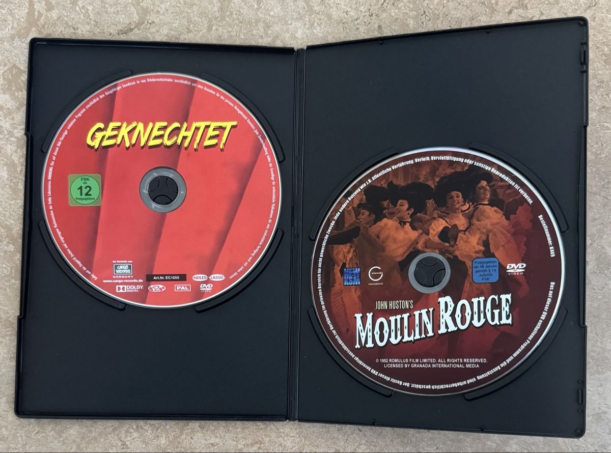 Tutti i DVDs: GEKNECHTET UND MOULIN ROUGE  – Nuovo (secondo la descrizione) da Dietikon venduto da AndreaSch01 2