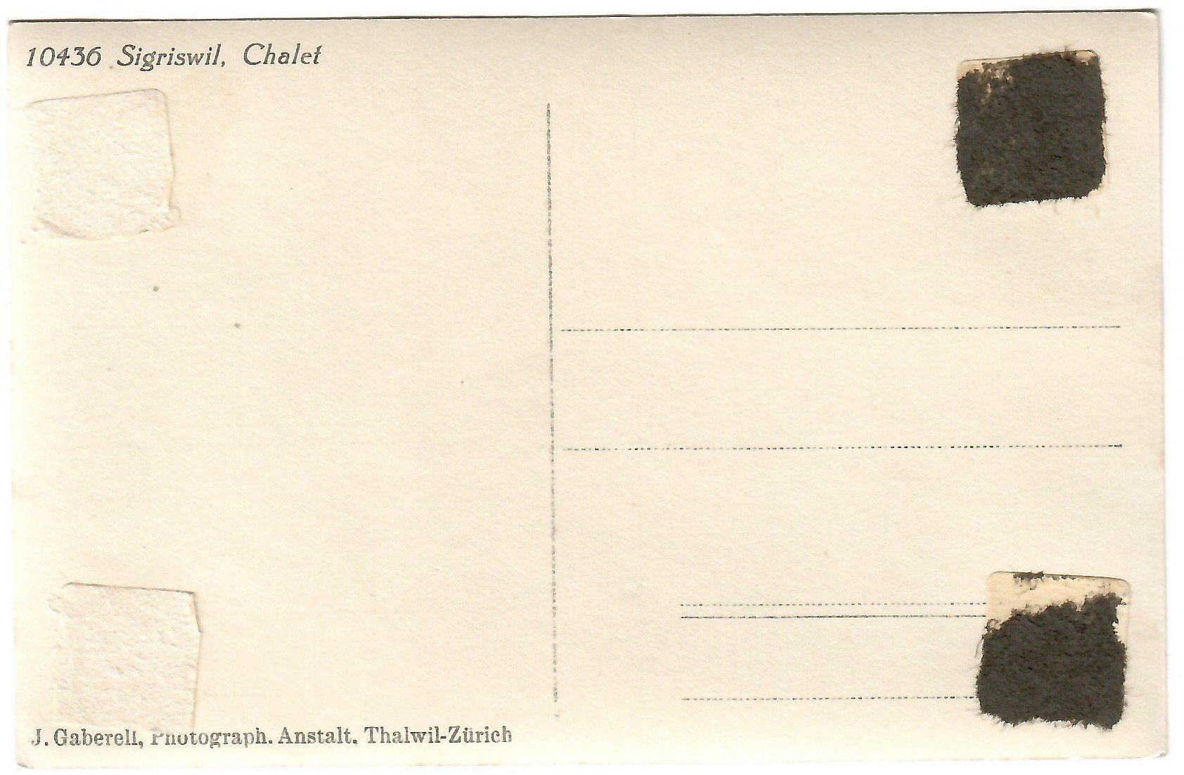 Ansichtskarten: Ansichtskarte  Sigriswil,  Chalet – Gebraucht aus Kerns von etma3 1