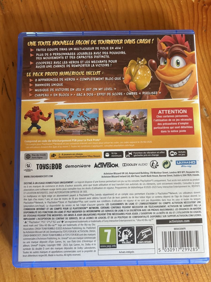 Jeux: Crash Team Rumble - Édition deluxe PS5 FR – D'occasion à La Brévine par daduszka 1