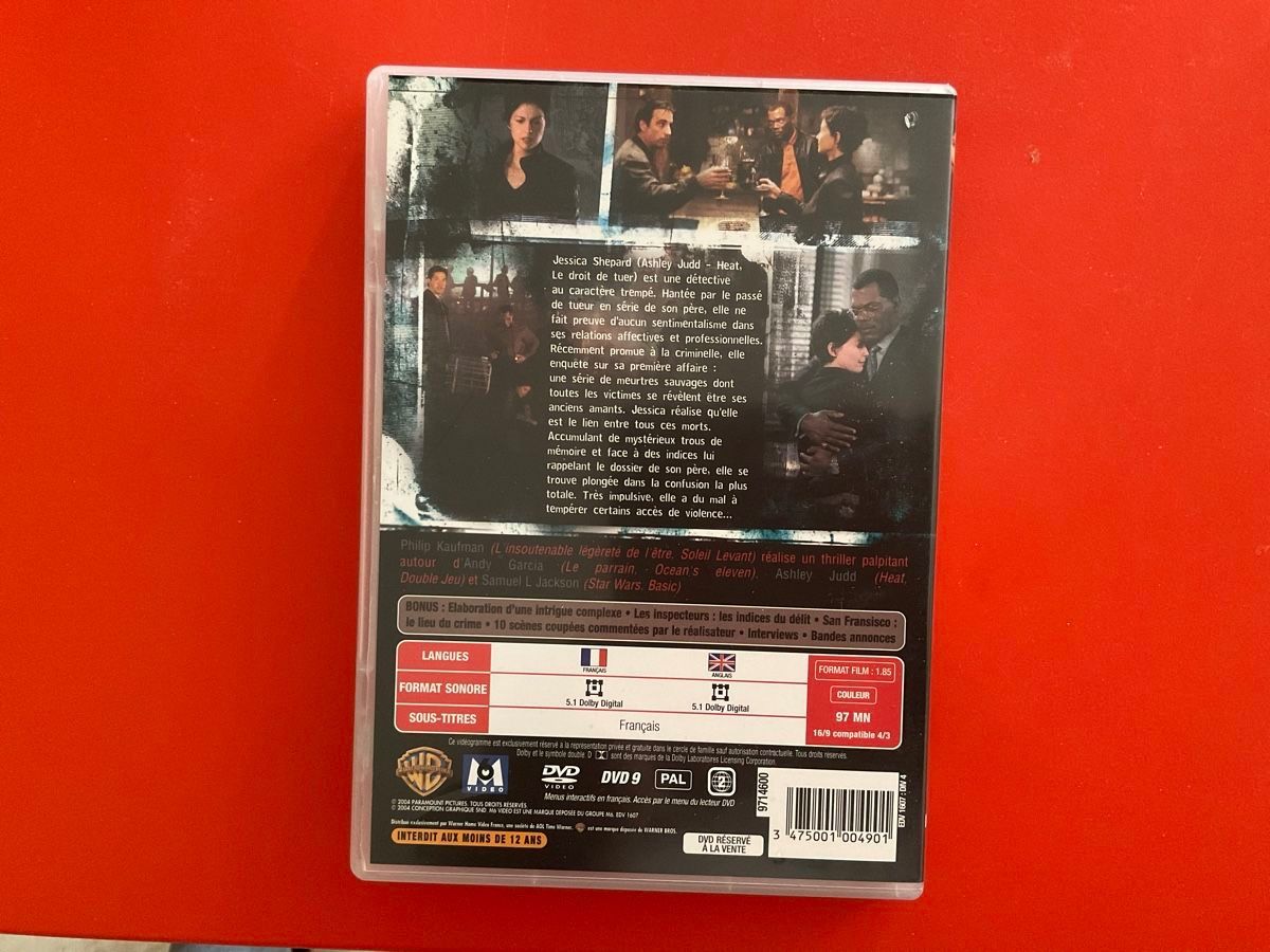 Tutti i DVDs: Instincts Meurtriers DVD Thriller Policier Samuel L. Jackson – Usato da Veyrier venduto da Deniro2 2