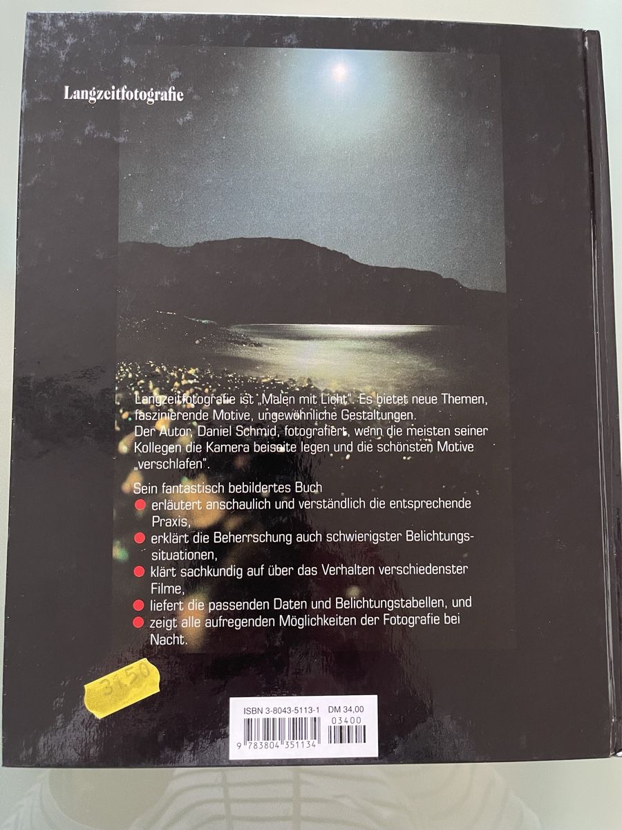 Libri: Langzeitfatografie – Usato da Kehrsatz venduto da bianca69 1
