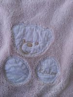weiche Kuscheldecke beige / rosa ca. 69x106 cm
