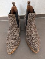 Neuwertige Leopard Stiefelette Gr. 41 - made in Portugal