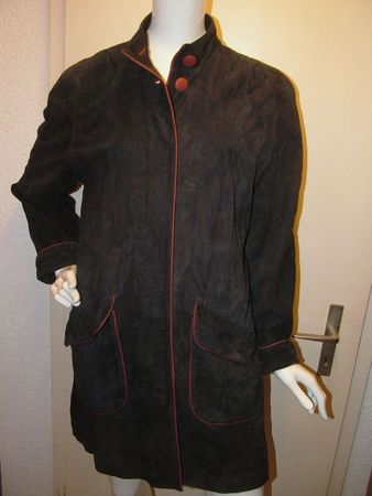 Wildlederjacke Nina Boutique, Gr. 38/40, dunkelblau %%