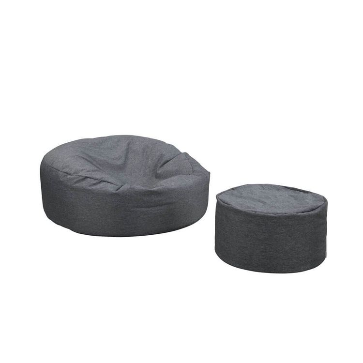 Sessel: XXL Sitzsack mit Hocker MAGGY - Anthrazit – Neu und originalverpackt aus Wallenwil von toesstal-vertrieb 6