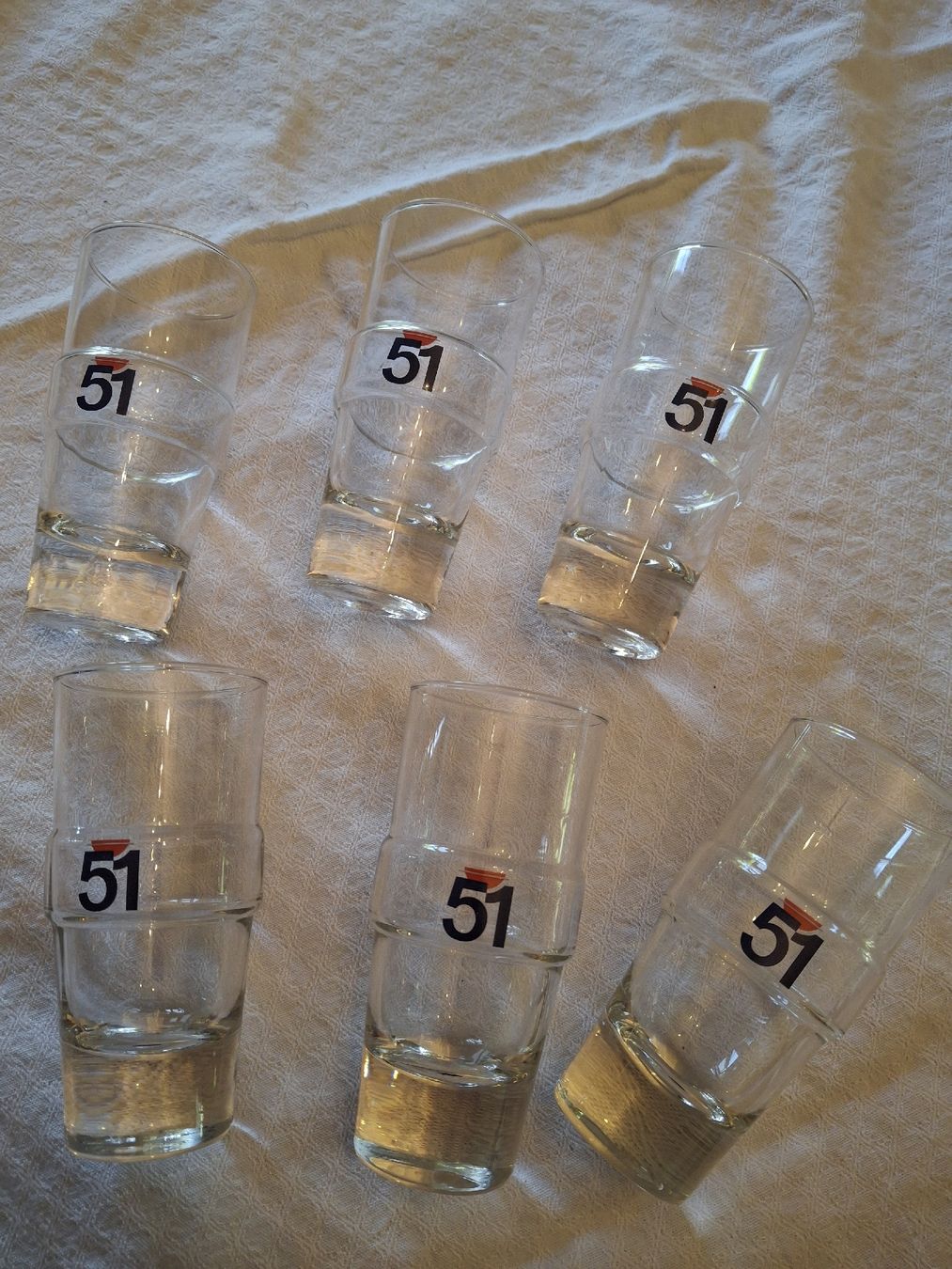 Verres: 6 Original Pastisgläser – Neuf (Voir description) à Môtier (Vully) par Champperbou 1