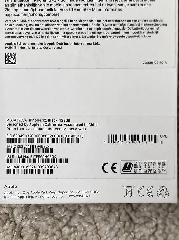 Apple Telefoni cellulari / Smartphones: iPhone 12, Graphite (schwarz), 128GB – Usato da Hedingen venduto da jugrampp 2