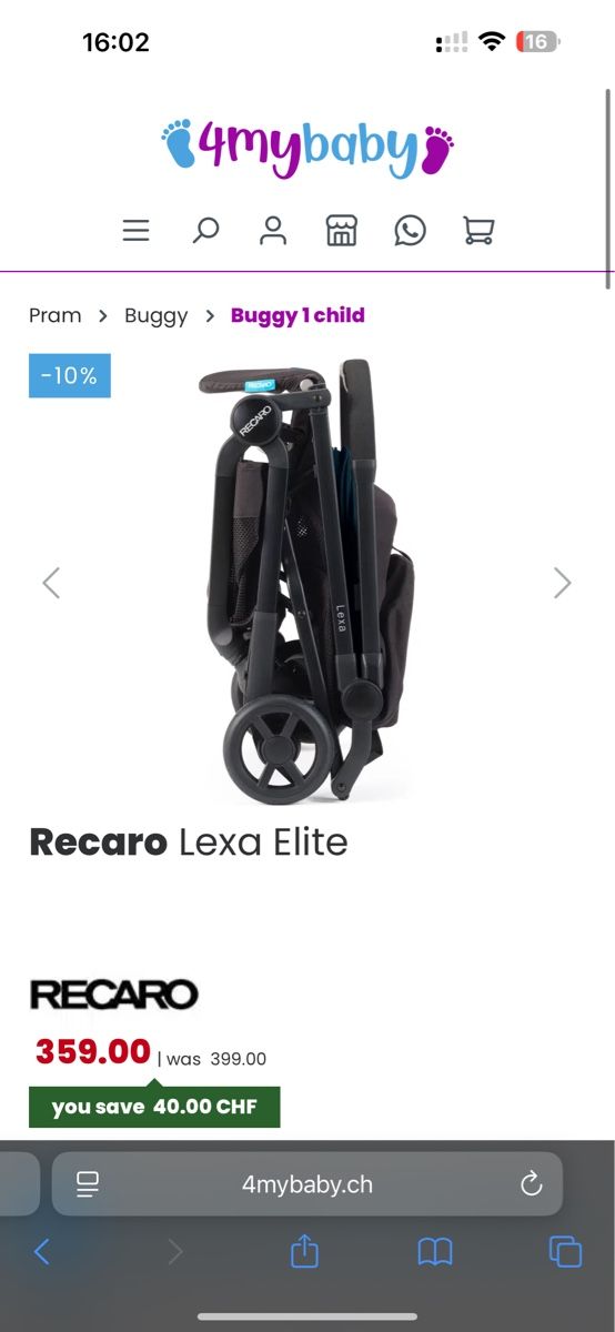 Recaro Carrozzine: Recaro Lexa Elite Buggy - Compact – Nuovo (secondo la descrizione) da Troinex venduto da AnnaAbanin 9