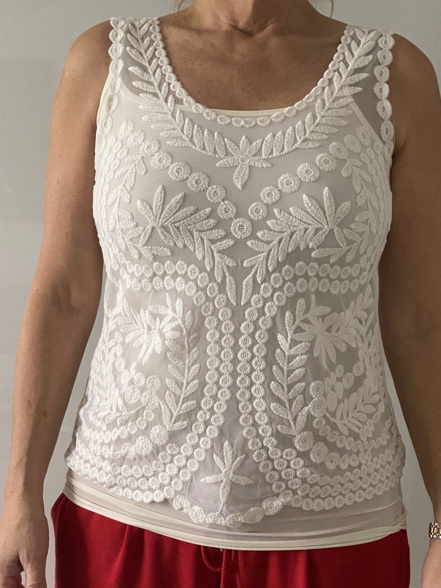 Top: Top, 38, créme – Usato da Eiken venduto da jessycat01