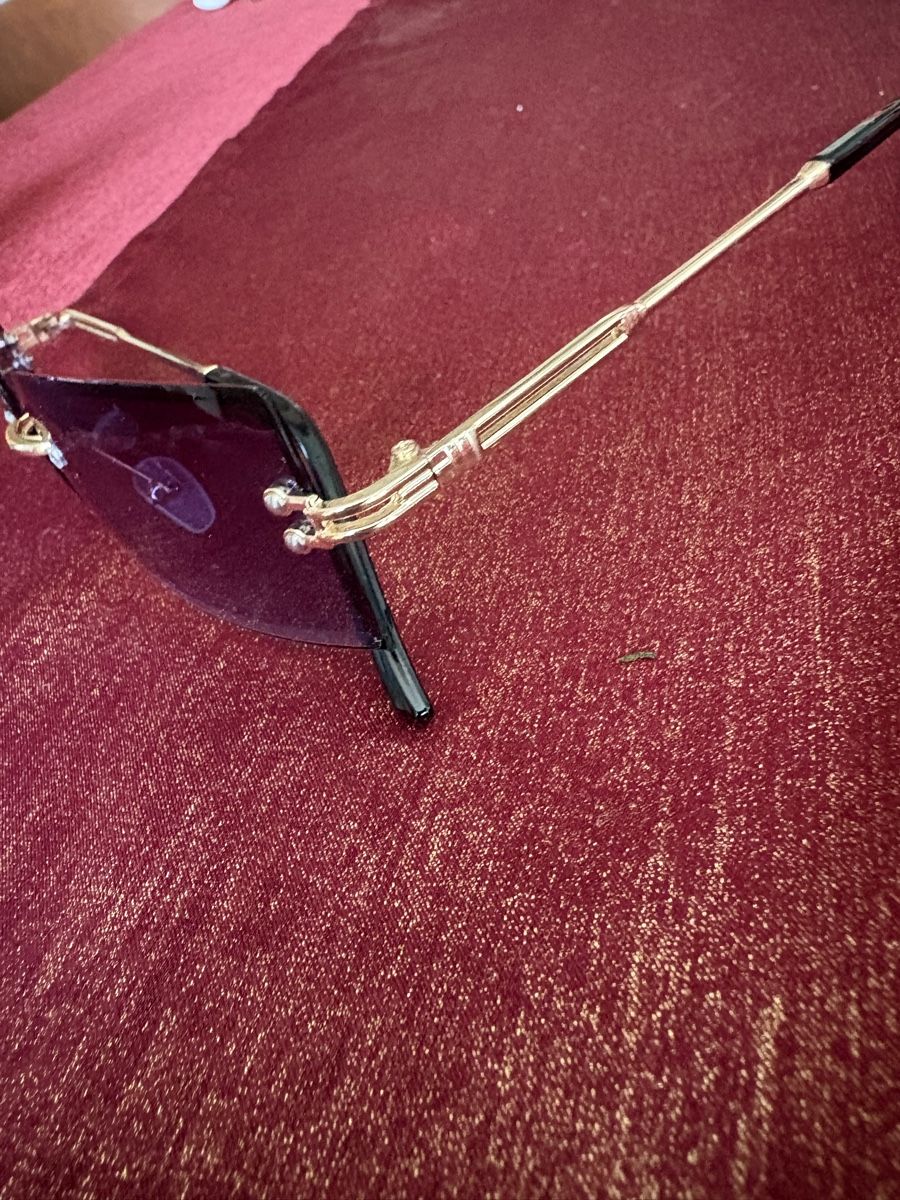 Brillen & Gläser: Stylish Rimless Sunglasses with Gold Frames - Summer Ready – Neu (gemäss Beschreibung) aus Seuzach von Diamand28 2