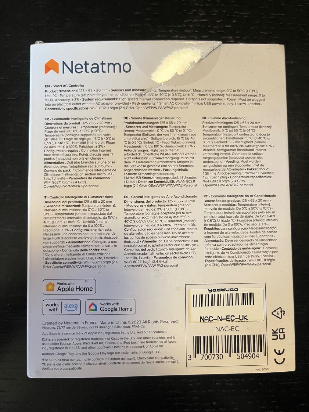 Sistema di controllo: Netatmo Smart AC Controller – unbenutzt – Nuovo (secondo la descrizione) da St. Gallen venduto da hal_z78d 2