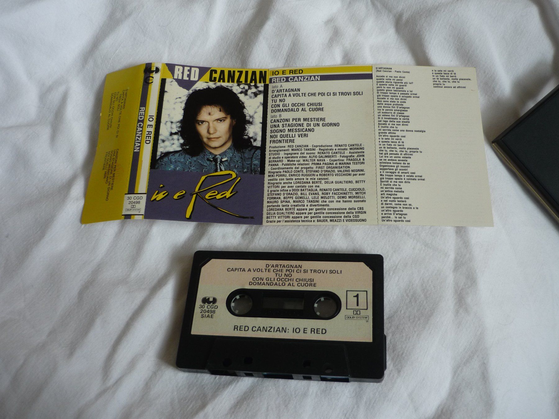 Musicassette: Rare MC Kassette - Red Canzian - io e red – Usato da Beringen venduto da Flatretriever 2