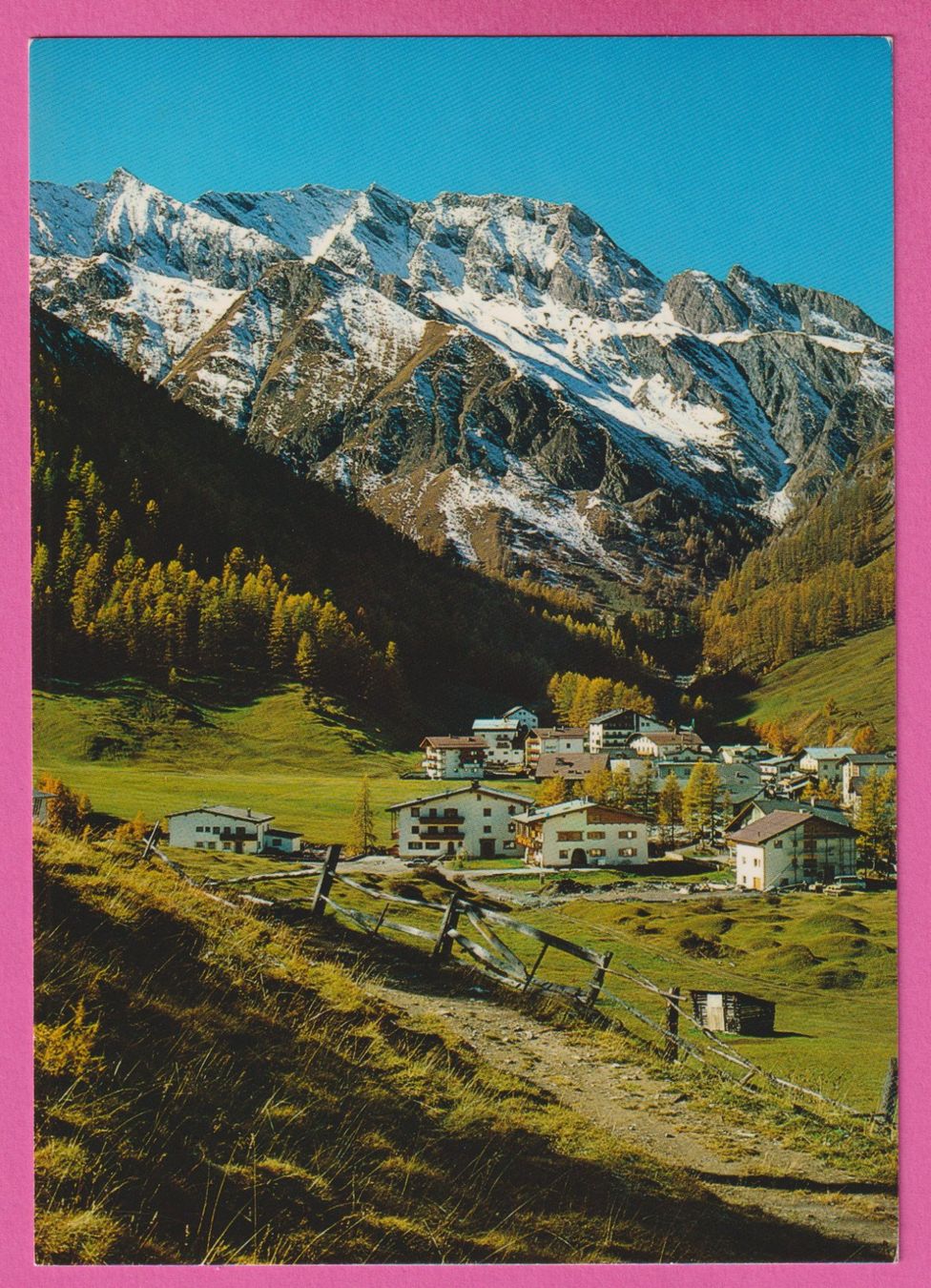Cartoline postali: Samnaun 1850m gel 1985? Unter Engadin – Usato da Einsiedeln venduto da dillie