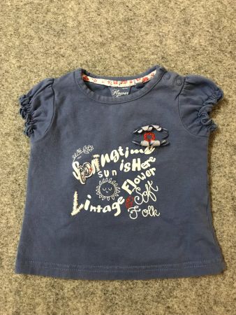 Süsses Mädchen T-Shirt Gr. 74 Frühling Sommer Blume