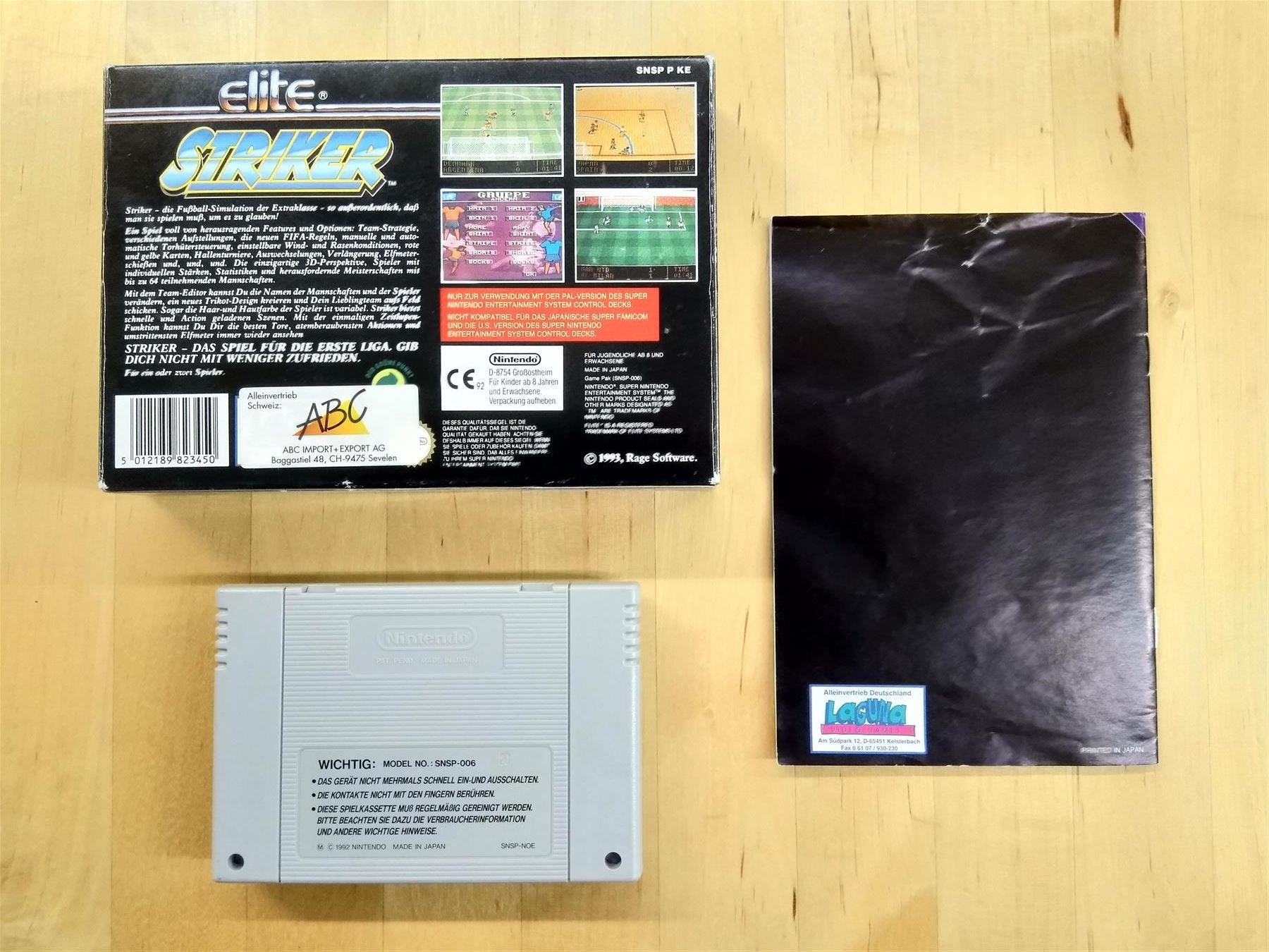 Nintendo Giochi: Striker - OVP - SNES – Usato da Frauenfeld venduto da pakuw1 1