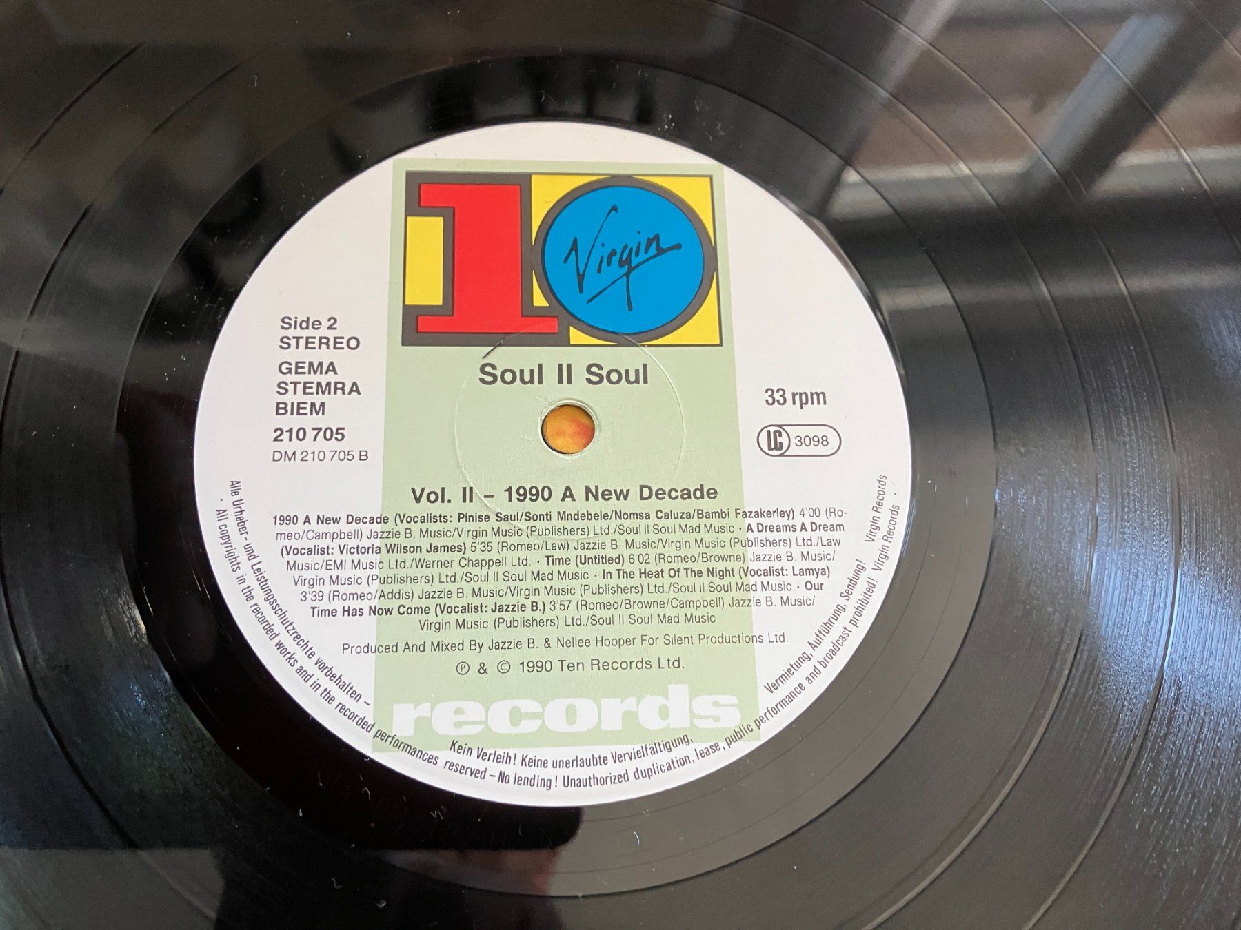 Dischi in vinile: Soul II Soul – Usato da Aarwangen venduto da Jukebox3 7