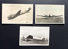 Lot de 3 cartes postales anciennes – Aviation Militaire Suis