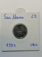 San Marin - 2 lires - 1987 - UNC