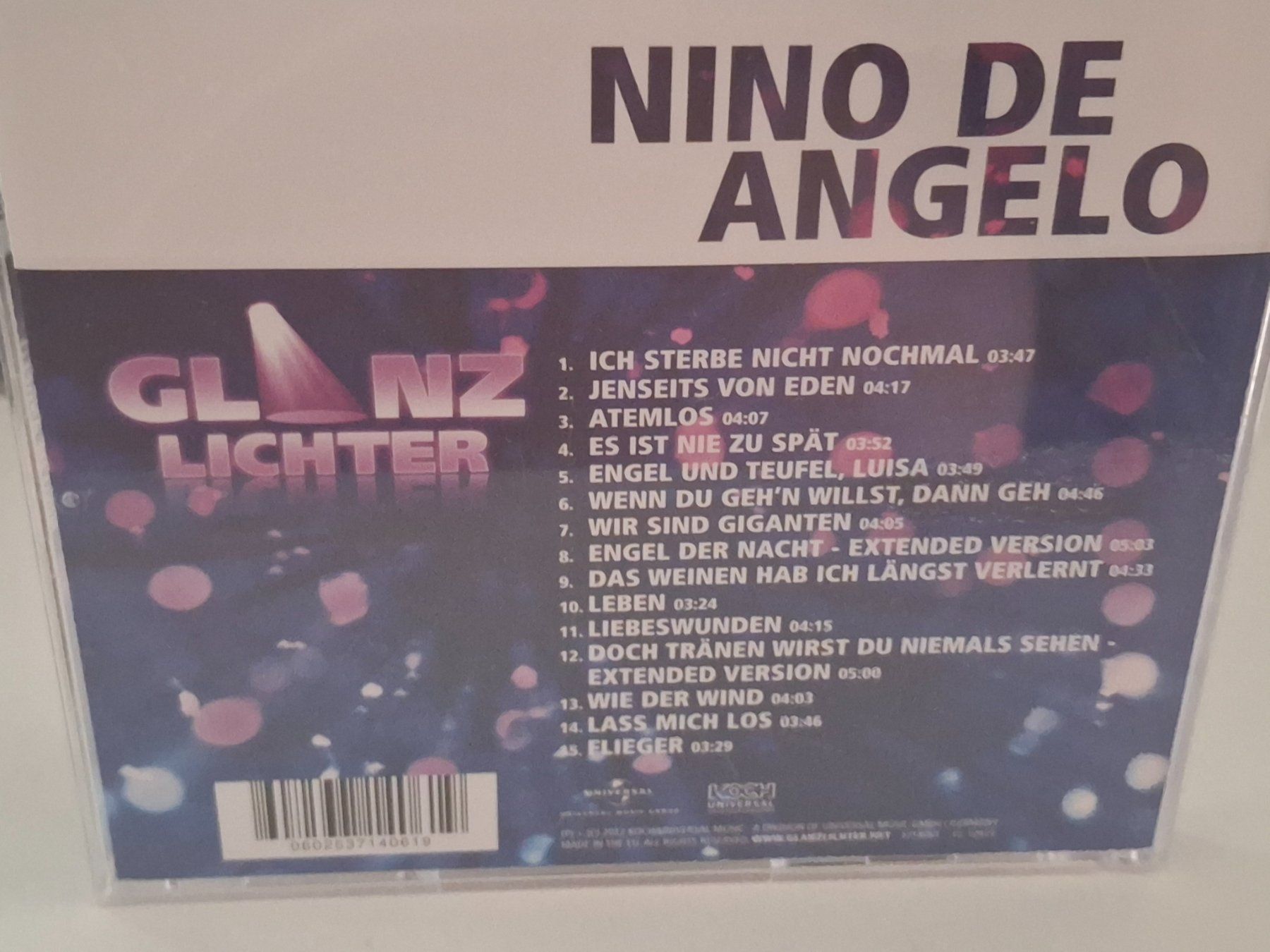 CD: CD Nino de Angelo _ Glanz Lichter – Usato da Aarberg venduto da Jackup1 1