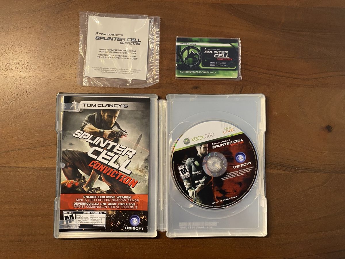 Microsoft Giochi: Splinter Cell Conviction Collectors Edition Xbox 360 NTSC – Usato da Thunstetten venduto da Virus_33 2