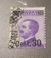 Italien 1925 abart dezentriert