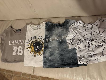 4x Tshirt croptop S
