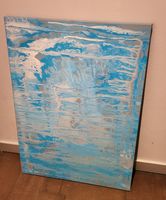 Originalgemälde Leinwand Bild Kunst Blau