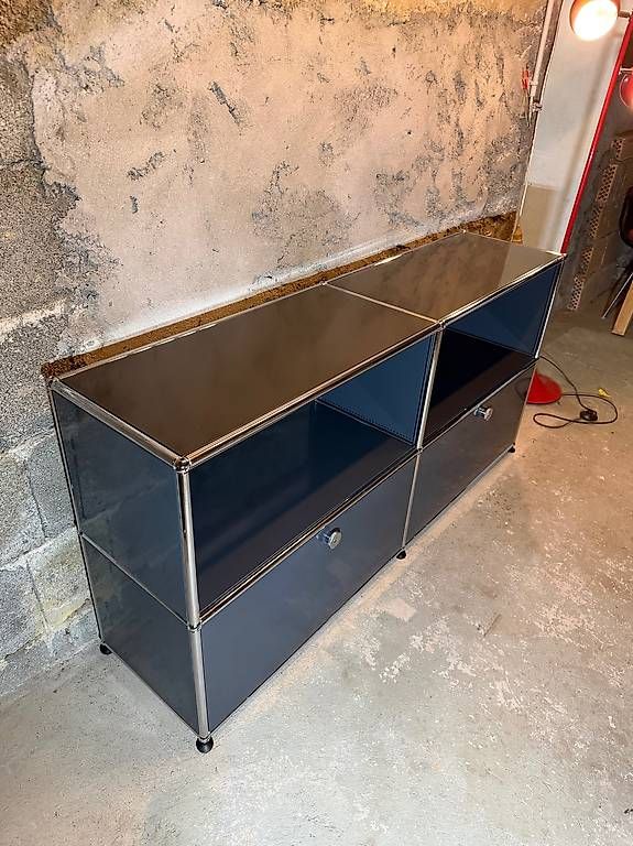 USM Cassettiere: USM Haller Sideboard  Anthrazit - Klappen unten – Usato da Schalunen venduto da Schwende2 2