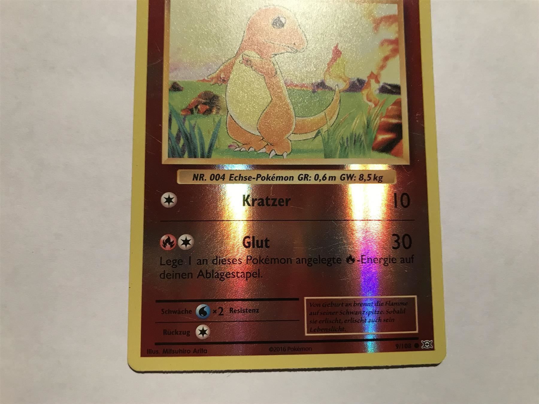 Pokémon Sammelbilder & Trading cards: Glumanda reverse holo Evolution – Gebraucht aus Hagendorn von Pokecollectorch 3