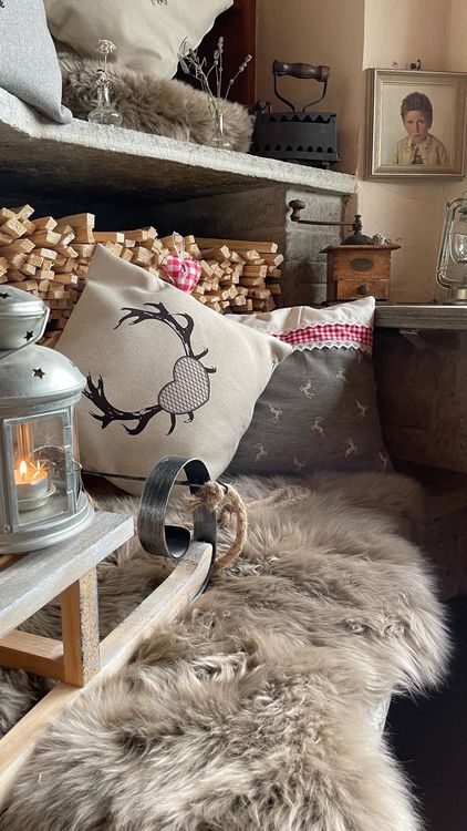 Cuscini: Kissenhülle Herz beige – Nuovo e nell'imballaggio originale da Wattwil venduto da Luna8