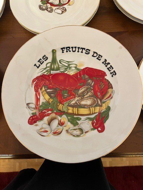 Set di piatti: Service assiettes + plat pour les crustacés – Usato da Gland venduto da chr_h8qc 7